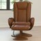 Flash Furniture Poppy Massaging Multi-Position Plush Recliner w/Side Pocket and Ottoman in Brown LeatherSoft BT-7672-MASSAGE-CGN-GG - alternate 7